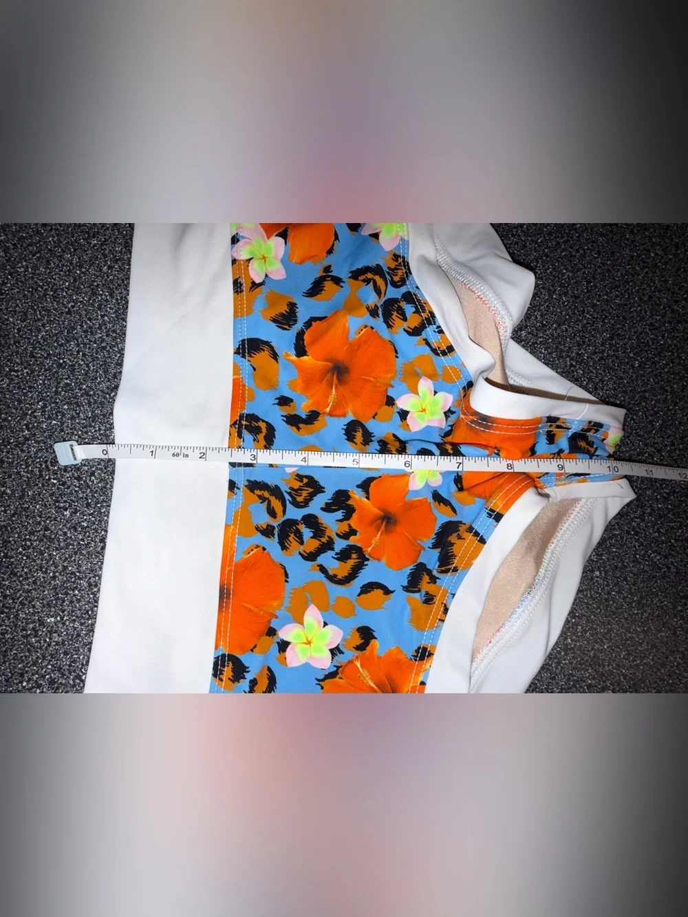 Kandi Kouture Dance Floral-Print  Set Blue & Orange Size Teen X-Small (0/2)